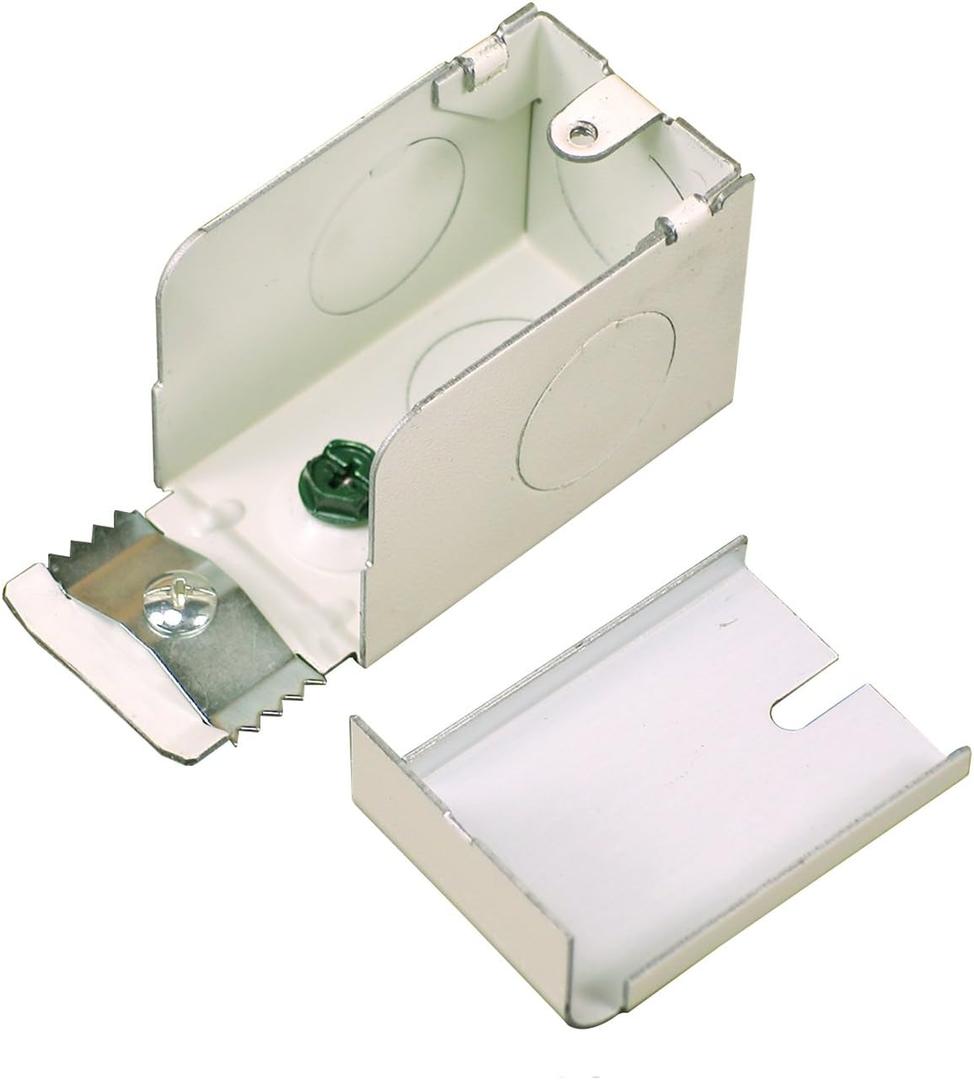 Legrand Wiremold V2010A2 2000 Series Metal Raceway For Extending Power, Entrance End Fitting to Connect 2000 Series Raceway and Plugmold to 1/2" Conduit, Ivory (1 Pack)