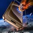 10 x Mkeke Screen Protector for iPhone 15 Pro, 3 Pack Tempered Glass [9H Hardness] [Military-Grade Drop Protection] [Sensitive Touch] [Easy Installation Frame] [HD Clear] for 6.1 inch