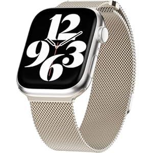 MAGEASY Milanese Band for Apple Watch Series 11, SE3 - Magnetic iWatch Bands for Women, Strong Magnets | for 38mm 40mm 41mm 42mm Apple Watch 1-7/ 8/ 9/ 10/ 11/ SE/ SE2/ SE3