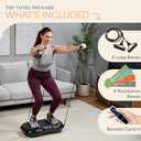 Lifepro Waver Vibration Plate Exercise Machine High-Intensity Vibration Plate for Lymphatic Drainage Full-Body Workout Vibrating Platform with Loop Bands Fitness Equipment for Strength & Toning