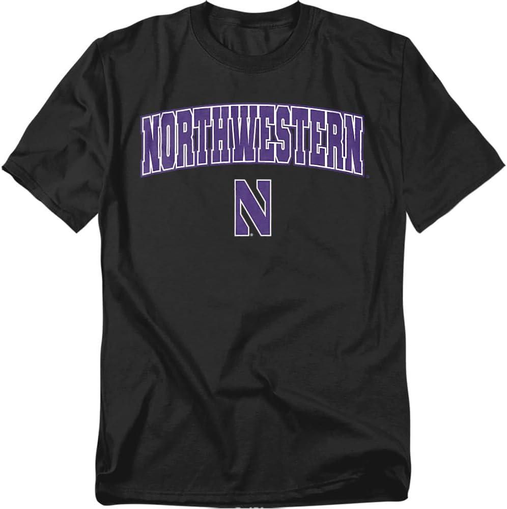 Official Collegiate Arch Logo Secondary Unisex Adult T Shirt Collection 1 (Black, S)