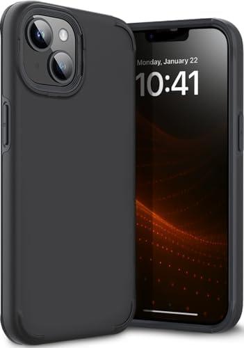 TEAM LUXURY for iPhone 13 Case/iPhone 14 Case, [Military Grade Drop Protection] Shockproof Protective Cover, Rugged Phone Case for iPhone 13/14, 6.1 Inch (Black), Pack 4