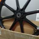 Upgraded 20x1.95" Flat Free Tires Compatible with rubbermaid Wheelbarrow Wheels, 20" Flat Free Tires with 5/8" and 3/4" Bearing Replacement for rubbermaid Cart Wheels/Big Wheel Utility Carts