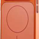 Designed Magnetic Series for iPhone 14 Pro Max Case,[Compatible with MagSafe][Tempered Glass Camera Lens Protection],Luxury Matte Military Grade Drop Protective Hard PC Shockproof Cover,Orange