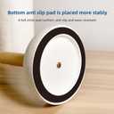 Kitchen Paper Towel Holder, Free Standing Cement Base with Beech Wood Rod, Modern Countertop Dispenser for Bathroom & Kitchen