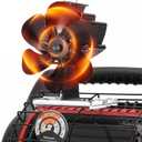 Wood Stove Fan Compatible for Buddy Heater, Heat Powered Stove Fan with Bracket for Heaters, Thermal Fireplace Fan Non Electric for Camping/Picnics/Pellet/Wood Burning Stove