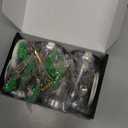 Magnetic Door Stop Holder 4 Pack - Door Stoppers Stainless Steel Heavy Duty Stops for Bottom of Door - Wall Floor Mounting No Drill Strong Adhesive & Screws Magnet Catch Keep Door Open (Silver)