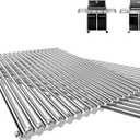 QuliMetal 19.5" 9MM Grill Grates for Weber Genesis 300 Series  Grill Parts for Weber Genesis E310 E320 E330 S310 S320 S330 (2007-2016), Weber 7528/7524, Pit Boss PB700 Series, 304 Stainless Steel (Fits Genesis 300 With Front Knobs)