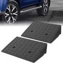 Rubber Curb Ramp, 5.5" Rise, Sidewalk Ramp for Forklift, Car, Wheelchair, Bike, Driveway & Garage
