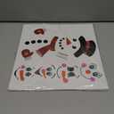 4 x 45pcs Snowman Face Stickers for Crafts Cute Christmas Ornaments Vinyl Snow Man Face Decals Xmas Winter Holiday Stickers for Window Glass Cups Balls Jars Wall Party Supplies Home Decoration(face45)