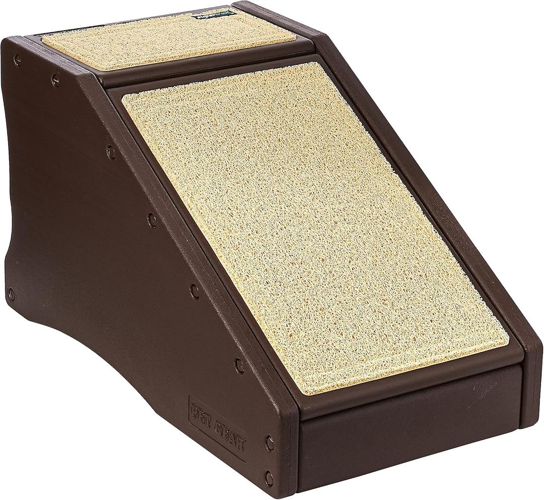 Pet Gear Stramp Stair and Ramp Combination for Dogs/Cats, Easy Step, Lightweight/Portable, Sturdy, Easy Assembly (No Tools Required) 2 Models, 3 Colors,Chocolate,one Size,PG9916CH