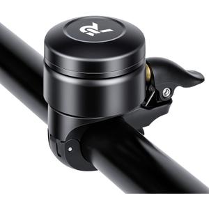 Bike Bell for Apple AirTag, Copper Bicycle Bell Hidden AirTag Bike Mount GPS Tracker Case Waterproof for Adults Kids Bikes 0.87inch/22.2mm Handlebar, Anti-Theft,120dB Loud