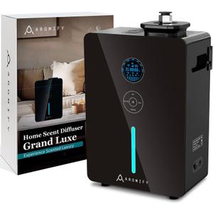Grand Luxe HVAC Scent Diffuser, Covers 3500 Sq Ft, Essential Oil Diffuser for Home & Spa, Waterless Aromatherapy Diffuser, Bluetooth, HVAC Accessories Included, Scheduled Timer (Oil Sold Separately)