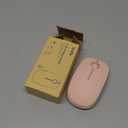 VssoPlor Wireless Mouse, 2.4G Slim Portable Computer Laptop Mouse with Nano Receiver Quiet Silent Optical Mice for Notebook, PC, Laptop, Computer-Pure Pink