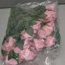 36 Pcs Silk Pink Roses Bouquet Bridal Artificial Flowers Mothers Day,Fake Rose Long Stem Realistic Artificial Flowers Bulk for Wedding Bouquet Ball Arrangement Centerpiece Party Decor