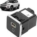 USB AUX Charging Port Socket Compatible with Cherokee Compass 2017-2021 Replace 53224228 5XG28DX9AD 53223309 60927870 5XG28DX8AA 5XG28DX9AA 5XG28DX9AB 5XG28DX9AC