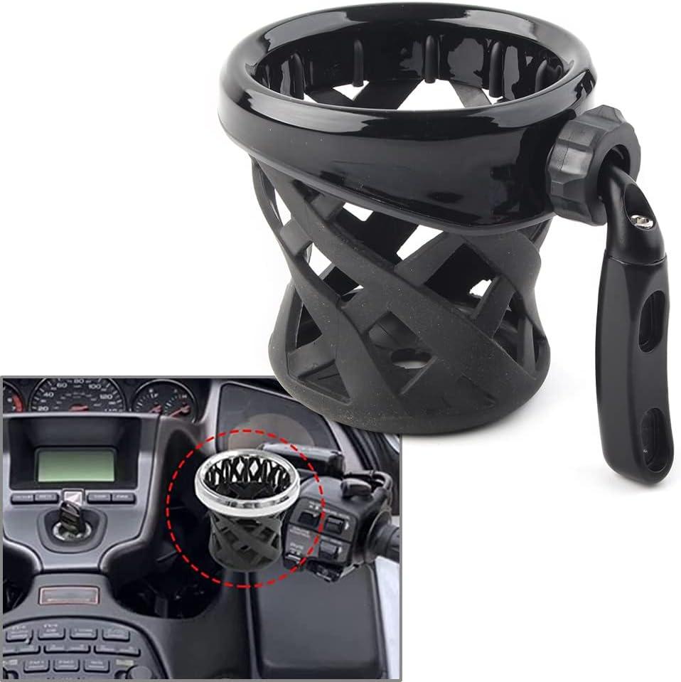 Goldwing GL1800 Motorcycle Handlebar Cup Holder Drink Mounted for Honda Gold Wing GL 1800 Trike 2001-2021 F6B 2013-21 (Black)
