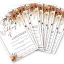 Soiceu Floral Fall Wedding Invitations Autumn Fall Marriage Wedding Party Invites with Envelopes Set of 20