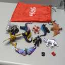 TwCare Set of 12 Godzilla x Kong: The New Empire, Dinosaur Dragon Toys Action Figures, Evolved Basic Exquisite Battle Roar B.E.A.S.T. Glove Shimo Frost Bite Mecha King Ghidorah Cake Toppers Pack