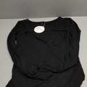 ANRABESS Womens Cutout Tops Trendy Sexy Long Sleeve Shirts Ribbed Slim Fit Tee 2025 Fall Fashion Going Out Tshirts Clothes (Black) X-Large