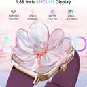Smart Watch for Women,1.85 inch AMOLED Touchscreen for Android & iPhone Alexa Built-in Bluetooth Calls,Fitness Watch 110+ Sport Modes Heart Rate/Sp02/Sleep/Calories Monitor IP68 Waterproof