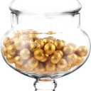 Apothecary Jars Glass Decorative Candy Jars,Candy Buffet Display, Elegant Storage Jar, Decorative Wedding Organizer Canisters A2