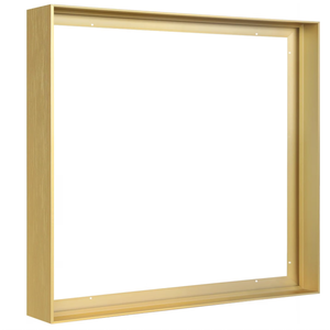Floater Frame for 36x36 Canvas Paintings, DIY Metal Floating Frame with 1.5” Deep for Artists Designers Landscape Portrait Artwork, Modern Home Office Wall Decor (Gold)