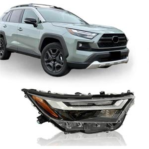 Headlight W/Halogen Turn Signal Light Fit For 2022-25 Toyota RAV4 Adventure/Trail/TRD Off-Road/XLE/XLE Premium 2023-2024 RAV4 LE USA Built HeadLamp (Right) RH 81110-0R350 RV22A01-1R LOW