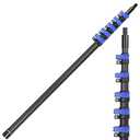 Carbon Fiber Extension Pole 4.7-24FT Telescoping Paint Roller Extendable Pole Lightweight Sturdy Extension Poles with Universal Threaded Head Multi-Use Pole