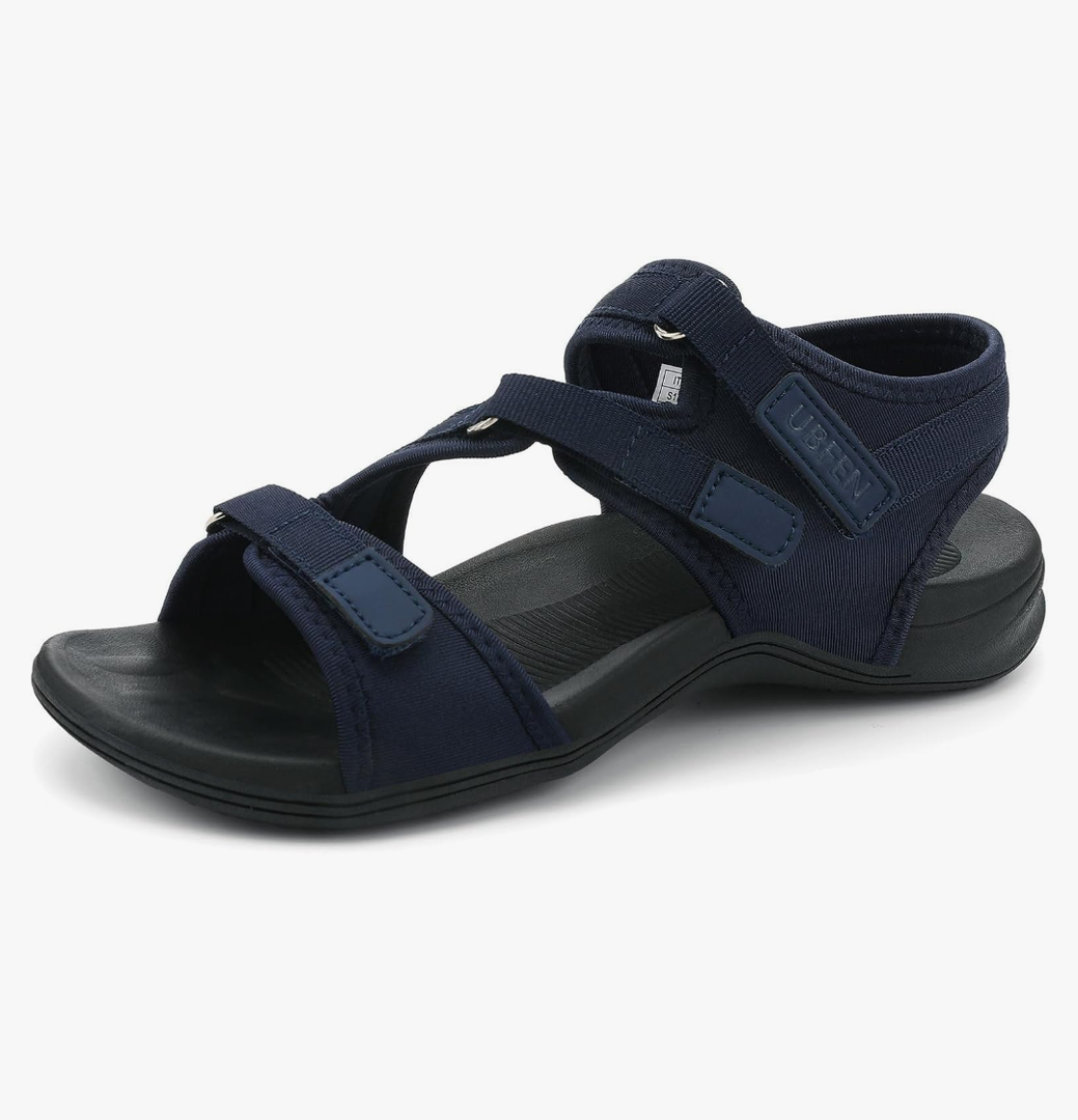 UBFEN Womens Hiking Comfortable Sport Walking Sandals Outdoor Athletic Water Sandals with Three Adjustable Straps, 40
