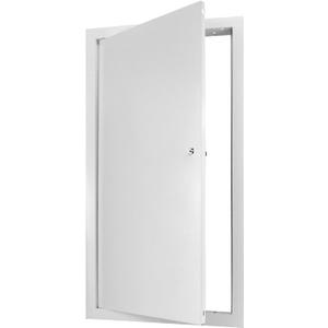 QWORK Aluminum Alloy Access Panel,12 x 24 Inch Service Shaft Door Panel, Easy Access Doors with Screwdriver Latch, for Drywall & Ceiling Electrical, White