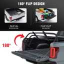 tekstap Truck Bed Extender,No Drill for Ford F150 F250 F350 2007-2026,Aluminum Retractable Tailgate Extender,Drill Required for Dodge Ram 1500/2500/3500,Chevrolet Silverado/GMC Sierra