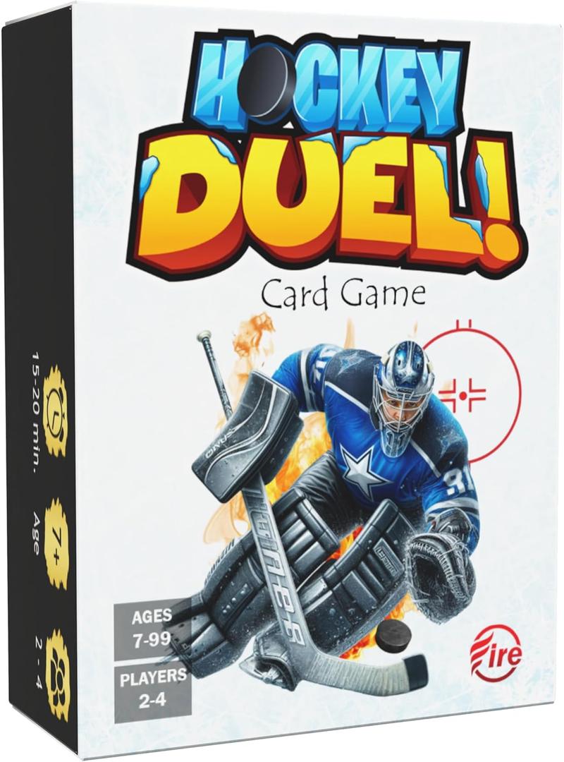 Hockey DUELl! Card Game Fast-Paced Puzzle & Strategy Game for Kids, Teens & Adults | 24 Players or Team Play | Ages 7+ | Youth Ice Hockey to NHL-Inspired Sports Family Game Night Fun