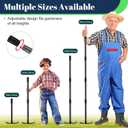 Adjustable Garden Hoe Multi-Purpose Weeding & Digging Tool with Ergonomic Handle, Length (16"-60"), Rust-Proof Coated Steel, Heavy Duty for Farm, Yard, Gardening