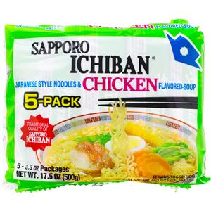 Sapporo Ichiban Chicken Flavored Noodle Soup, 17.5 oz