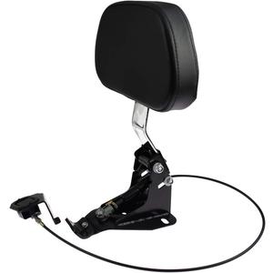 HDBUBALUS Adjustable Driver Backrest with Chrome Mount Fit for Harley Touring Road King Electra Glide CVO 2009-2024