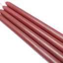 Zest Candle CEZ-073_12 144-Piece Taper Candle, 12", Burgundy