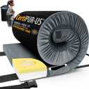 CYMULA Memory Foam Camping Mattress Pad, CertiPUR-US Sleeping Mat, Portable Roll Up Mattress for Adults, Camping Bed Pads for Sleepover, Car Bed with Travel Bag (Twin XL-80x38x3 IN, Grey)