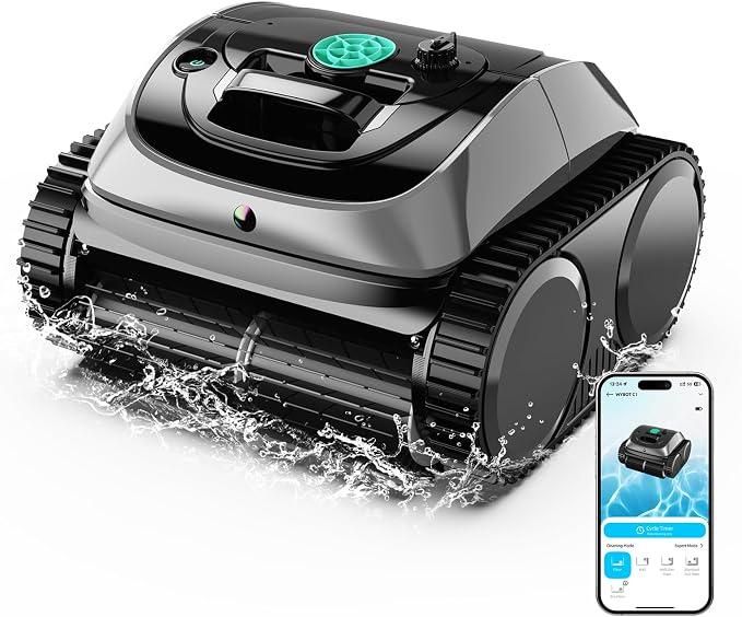 WYBOT C1 Cordless Robotic Pool Vacuum for Inground Pools, Professional
4-in-1 Robotic Pool Cleaner for Above Ground Pool, 160 Mins Runtime, APP Countrol, Smart Navigation with Powerful Suction