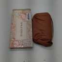 Travel Makeup Bag Gift for Women, Soft PU Leather Cosmetic Bags, Waterproof Toiletry Bag, Portable Wide Open Pouch, Travel Cosmetic Bag with Divider and Handle, Medium, Brown