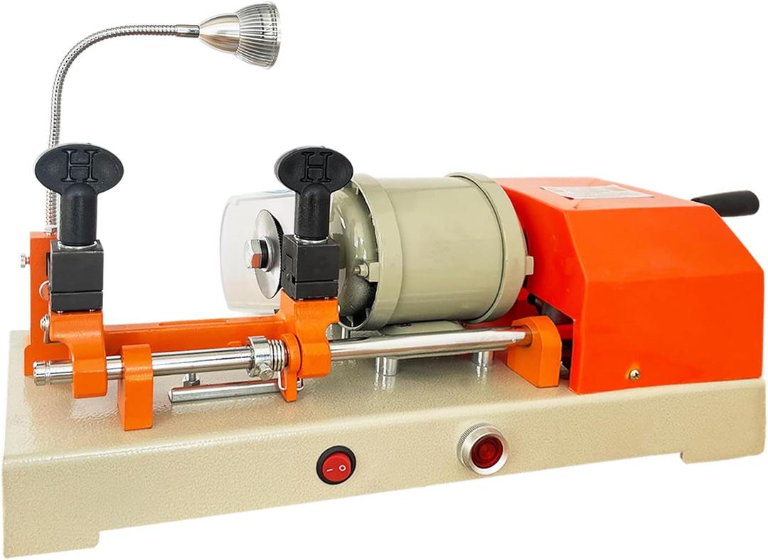 Hardware cutting machine,110V Hardware Cutting Machine for Cutting Metal Parts, Commercial Machine Cutting Machine, for hardware stores, hotels (orange).