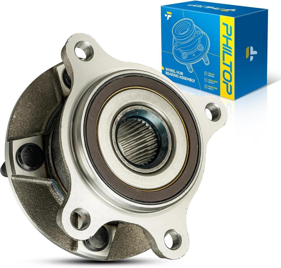 PHILTOP 513365 AWD Front Left Wheel Bearing Hub Assembly Fit for Lexus IS250 2006-2015, Lexus GS350 2007-2011 2013-2020, IS300 2016-2019, GS300 2006, 5 Lugs 1pc Wheel Hub Bearings