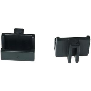 RLECS 10PCS Black Hanging File Rail Clips for Wood Drawers - Specialty Storage File Cabinet Rails, Plastic Drawer Sides