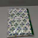 ATOSII 100% Cotton Single Panel Floral Block Print Curtain, Easy Hanging with Rod Pocket & Loop, Living Room, Dining Room, Bedroom Light Filtering Boho Curtains, Set of 1, 60"W X 84"L, Gulbahar Blue