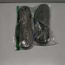 KUBUA Mens Womens Slippers Indoor Lightweight House Shoes Outdoor Breathable Slip on Loafers (A Black Green)