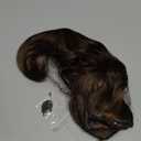 4Pcs Clip in Hair Extensions, 20 Inches Long Wavy Synthetic Brown Hair Extensions Clip in, for Women and Girls (Color: Dark Brown with Light Brown Highlights)