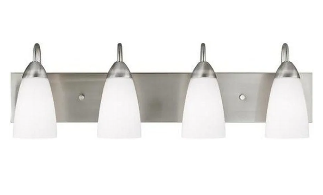 Generation Lighting 4420204-962 Seville Four Light Wall/Bath, Brushed Nickel Finish
