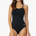 baleaf Women's Athletic Training Adjustable Strap One Piece Swimsuit, Large, Black 