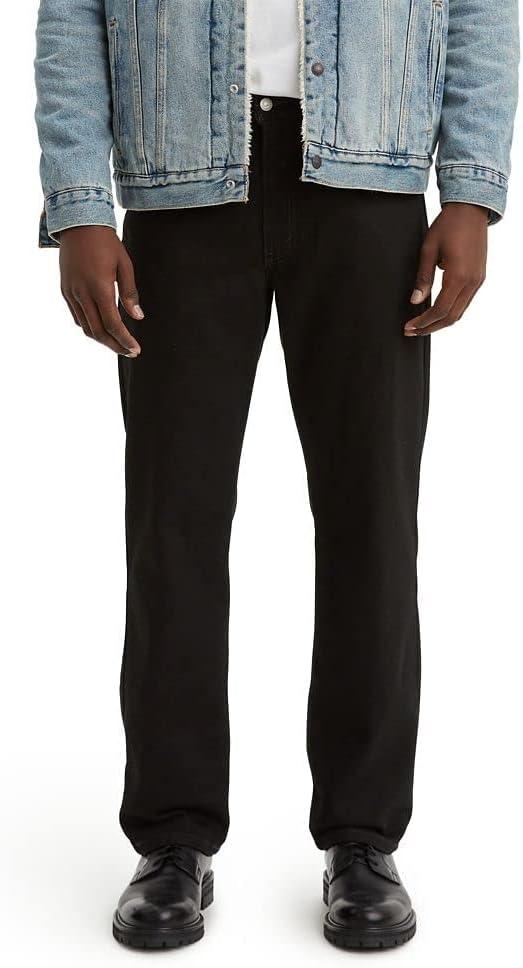 Levi's Men's 550 Relaxed Fit Jeans (Black, XL)