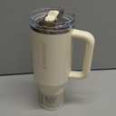 STANLEY Quencher ProTour Flip Straw Tumbler with Leakproof Lid | Built-In Straw & Handle | Cupholder Compatible for Travel | Insulated Stainless Steel Cup | BPA-Free (40 Ounces, Cream)